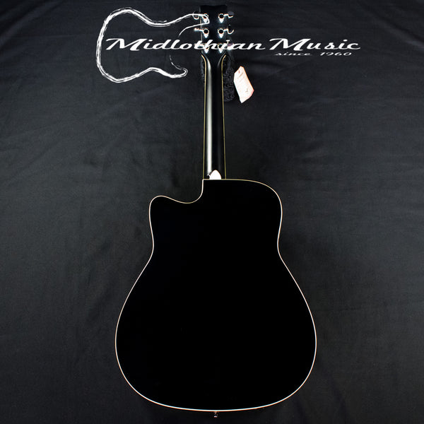 Yamaha FGX830C - Acoustic/Electric Dreadnought Cutaway Guitar - Black Gloss Finish