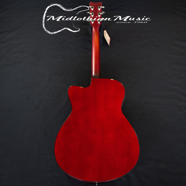 Yamaha FSX800C Acoustic/Electric - Concert Size Guitar - Ruby Red Gloss Finish