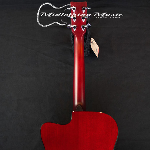 Yamaha FSX800C Acoustic/Electric - Concert Size Guitar - Ruby Red Gloss Finish