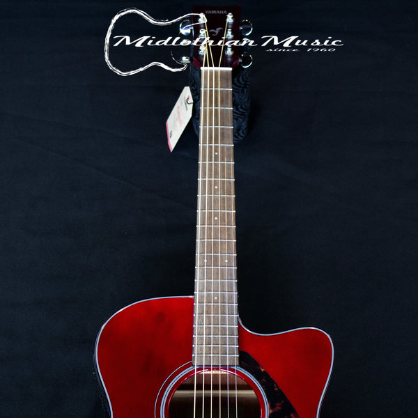 Yamaha FSX800C Acoustic/Electric - Concert Size Guitar - Ruby Red Gloss Finish