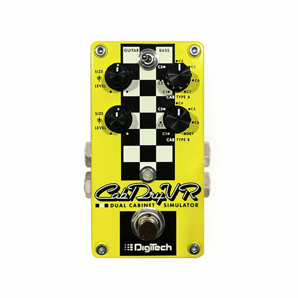 DigiTech CabDryVR - Dual Cabinet Simulator Pedal - Yellow Finish