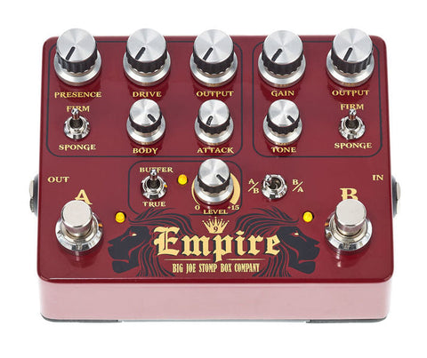 Big Joe Stomp Box Company Empire B-502 Effect Pedal (Overdrive)