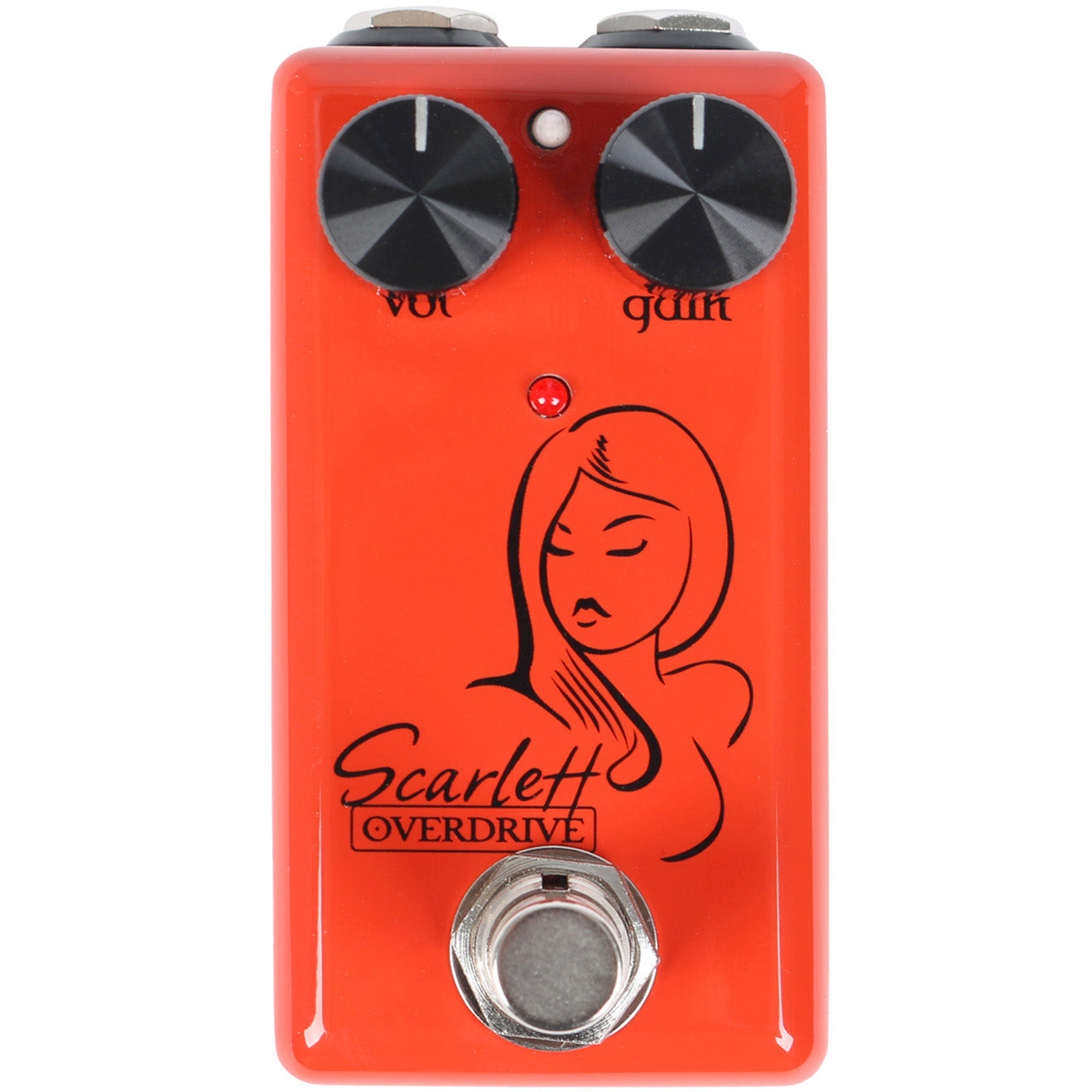 Red Witch - Seven Sisters - Scarlett Overdrive Effect Pedal - Red Finish