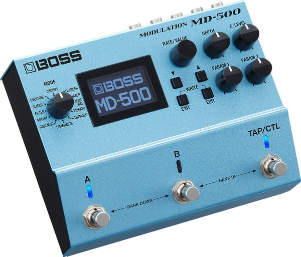 Boss MD-500 Modulation - 12 Mode Multi Effects Pedal - Blue Finish