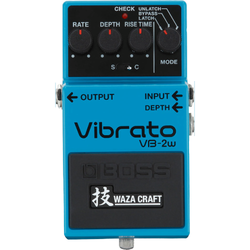 Shop online for Boss VB-2W Vibrato Effect Pedal today. Now available for purchase from Midlothian Music of Orland Park, Illinois, USA