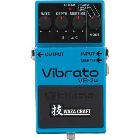 Shop online for Boss VB-2W Vibrato Effect Pedal today. Now available for purchase from Midlothian Music of Orland Park, Illinois, USA